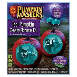 Halloween Pumpkin Master 2 Teal Pumpkin Glowing Dioramas Kit